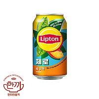 립톤복숭아제로(뚱)355ml캔(롯데칠성)