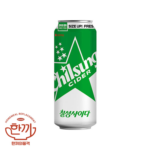 칠성사이다490ml캔(롯데칠성)