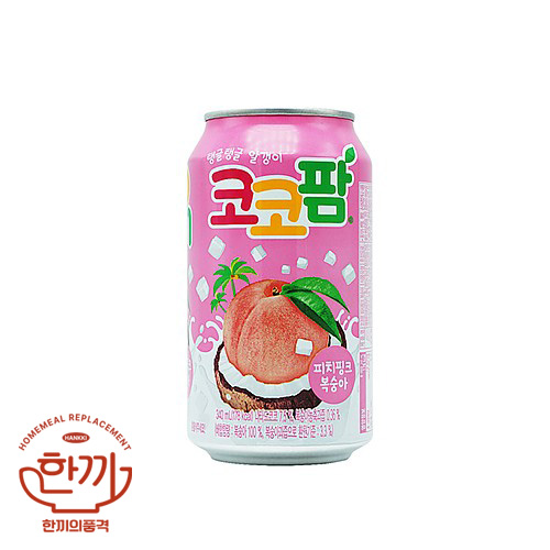코코팜피치핑크(뚱)340ml(해태음료)